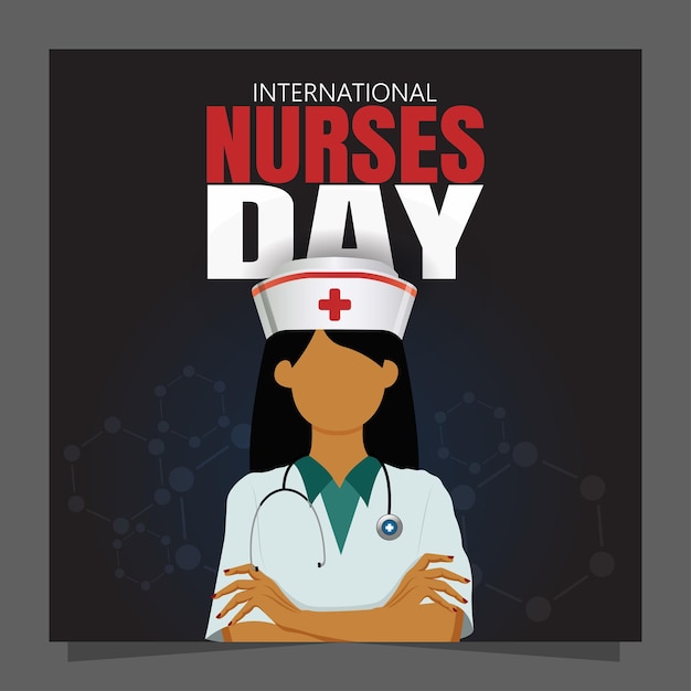 Vector international nurses day is observed annually on may 12th to honor and contributions a nurse