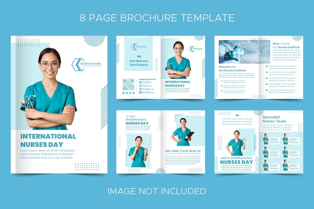 International nurses day multipage brochure template