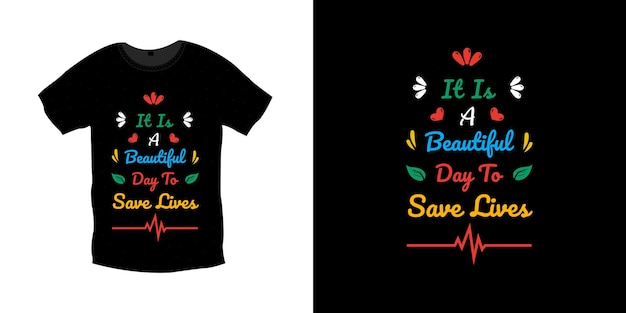 International nurses day typography t shirt design