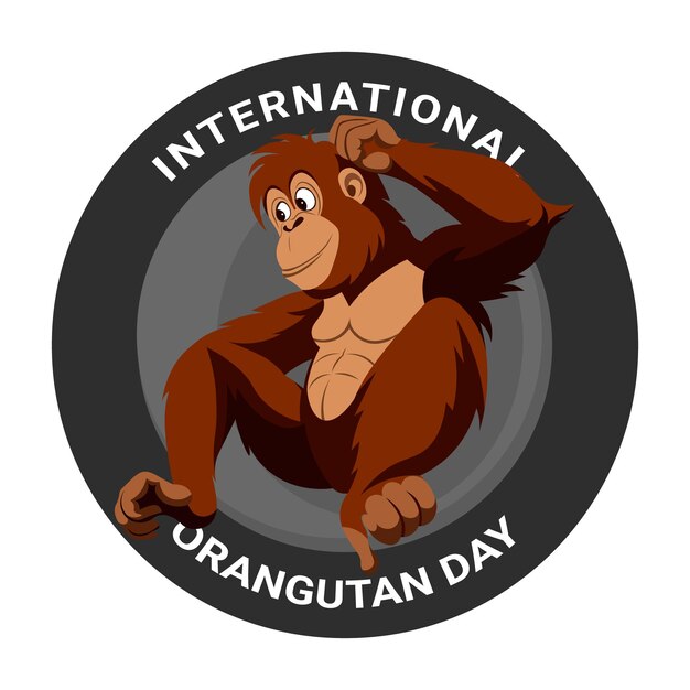 Background della giornata internazionale dell'orangutan