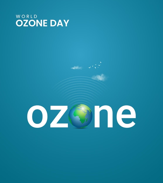 International ozone day international day for the preservation of the ozone layer vector design concept