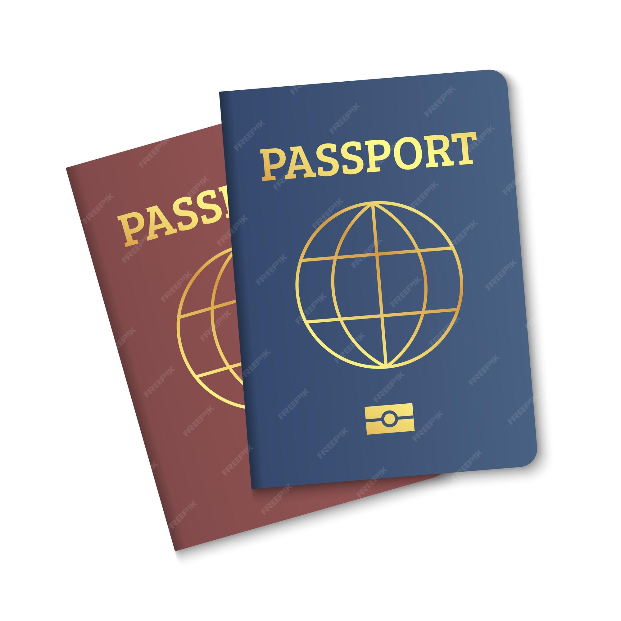 Vector International Passport Cover Template High-Res Vector