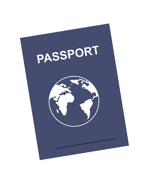 Vector international passport icon