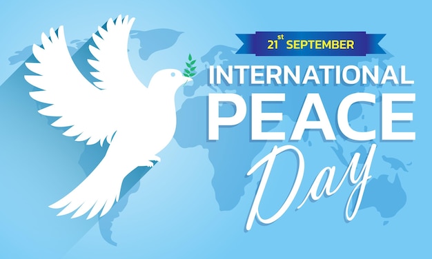 International Peace Day concept Illustration concept present peace world Vector illustrate