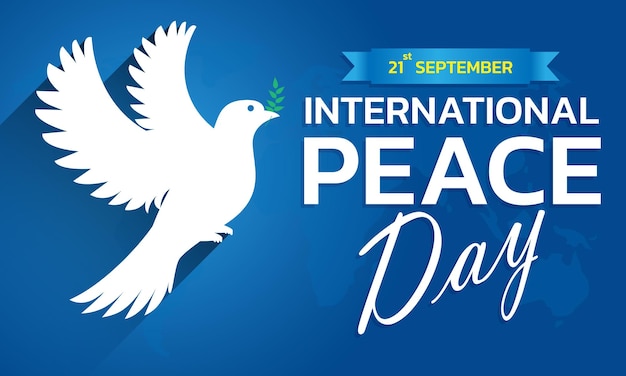 International peace day concept illustration concept present peace world vector illustrate