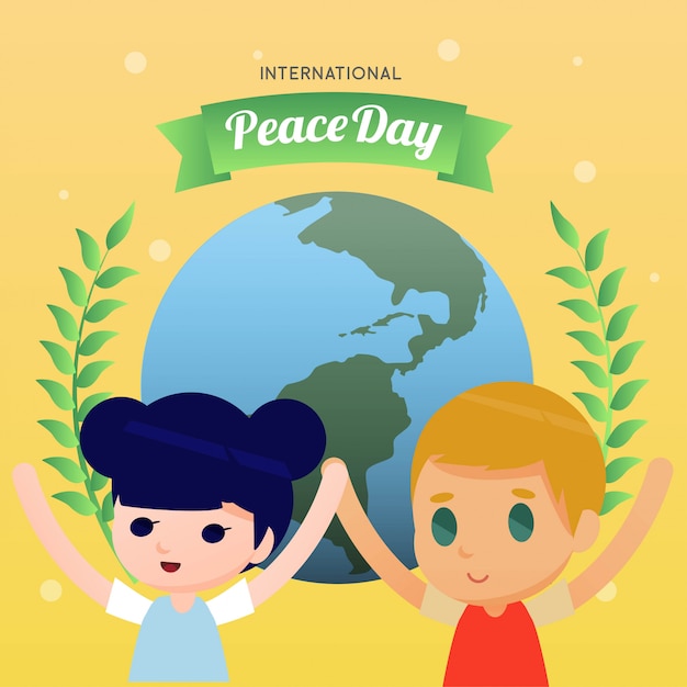 International peace day illustration