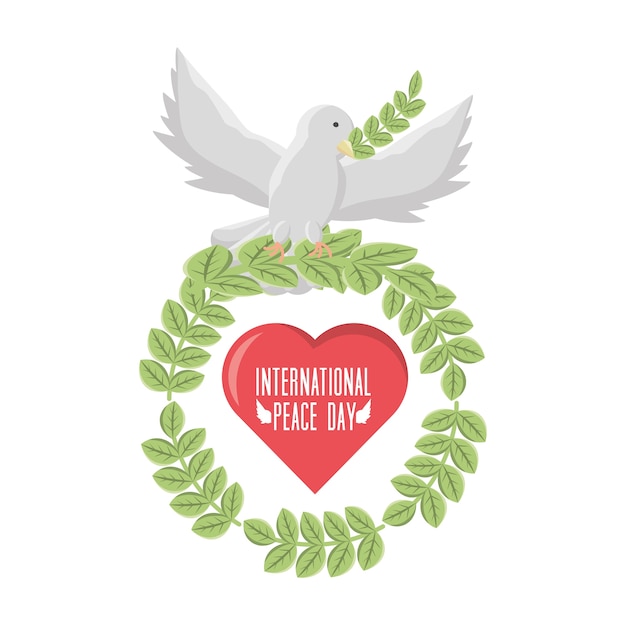 Vector international peace day