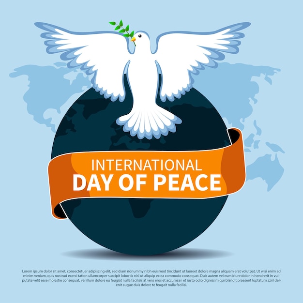 Vector international peace day