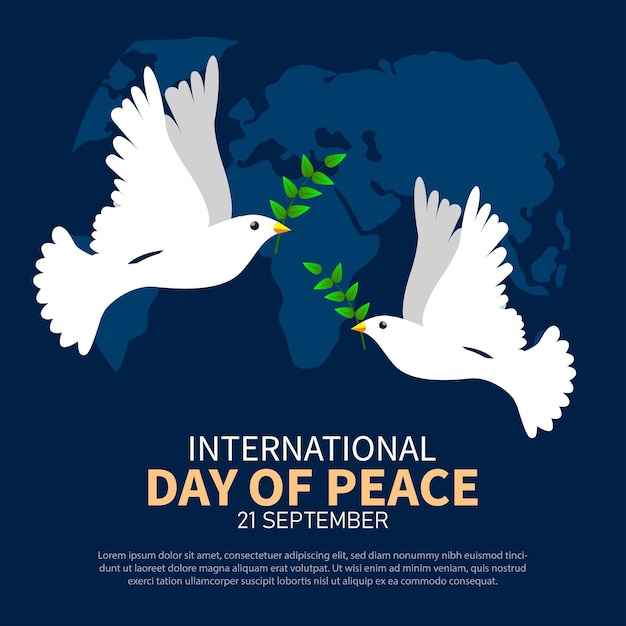 Vector international peace day