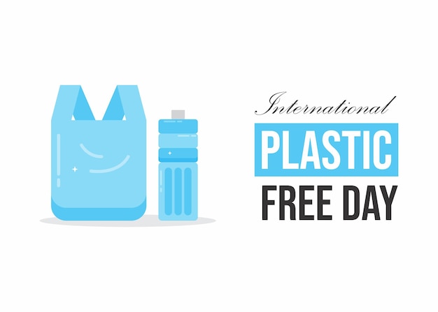 Vector international plastic free day