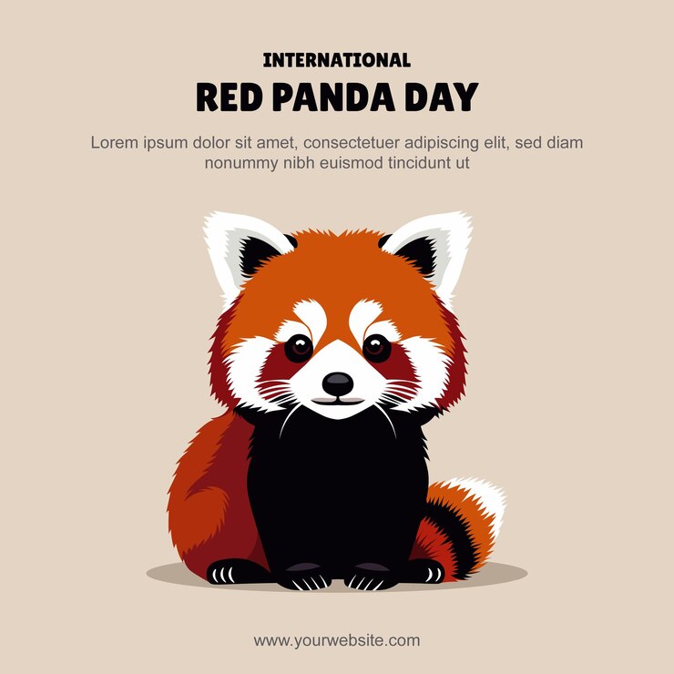 International Red Panda Day background
