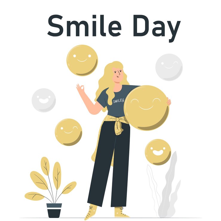 Vector international smile day post