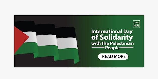 International solidarity with the Palestine people banner