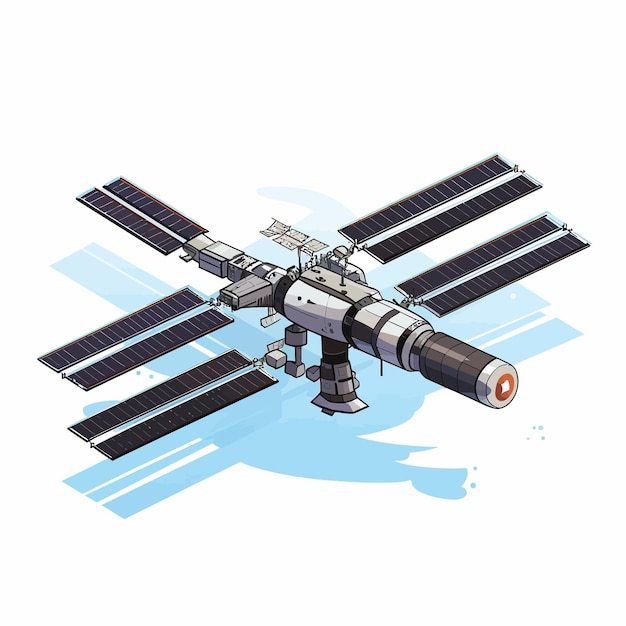 Вектор international_space_station_iss_vector (международная космическая станция_мкс_вектор)