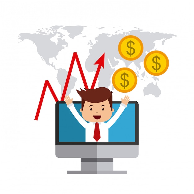 International stock exchange icons