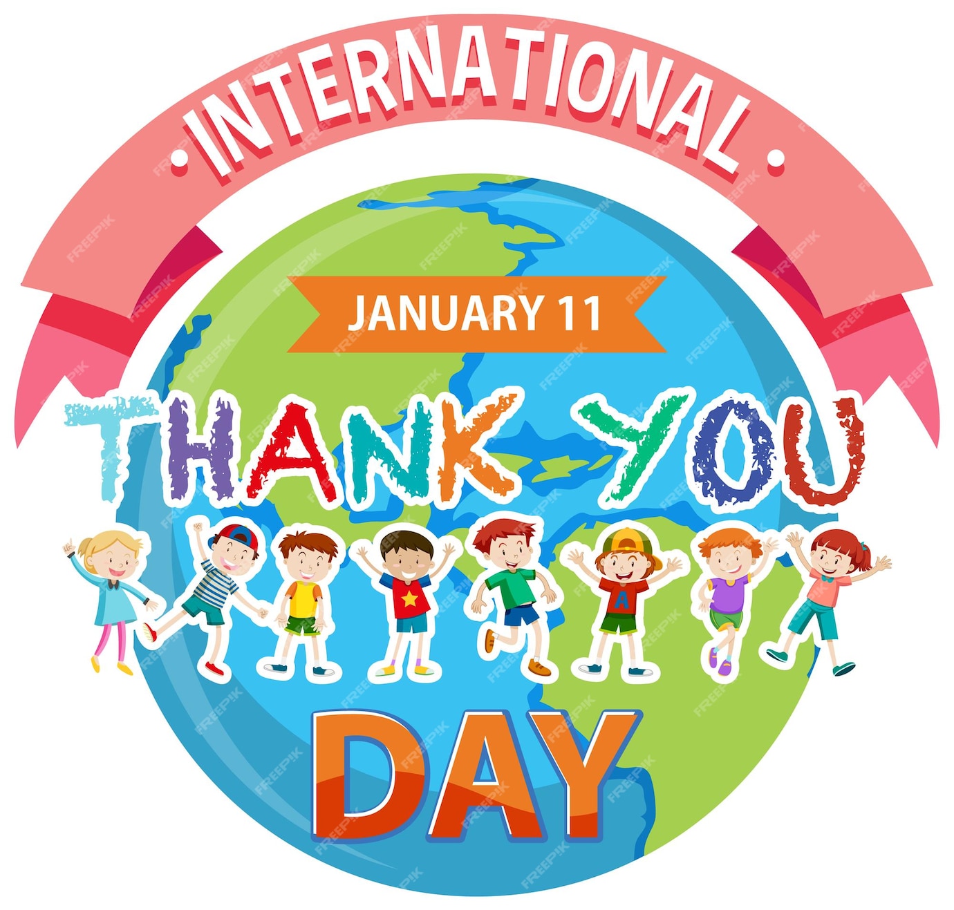 Premium Vector International thank you day banner design