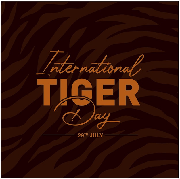 International tiger day greetings international tiger day 29 july