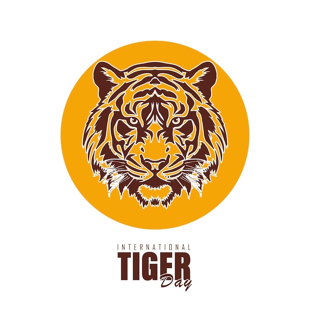 International Tiger Day Vector illustration