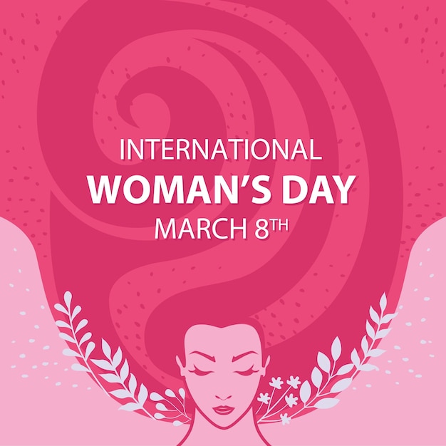 International Woman Day Design Woman Day Flowers Woman Day Poster