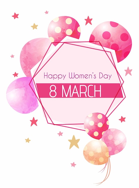 Giornata internazionale della donna 8 marzo illustrazione vettoriale inviti per la giornata internazionale della donna
