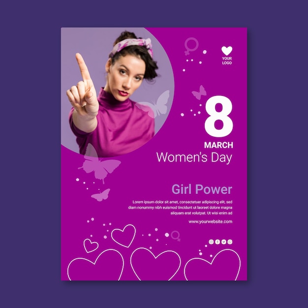 Vector international women day a5