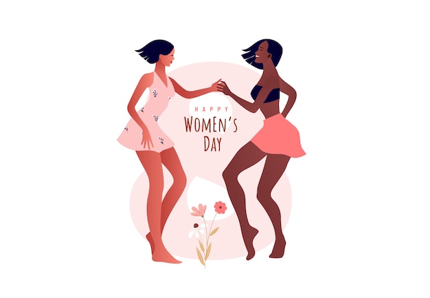 Vector international women day illustration