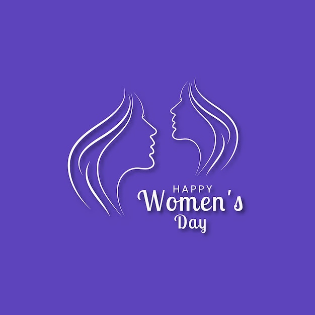 세계 여성의 날 3월 8일 소셜 미디어 게시물