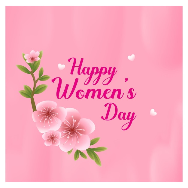 Vector international women's day, background with a frame