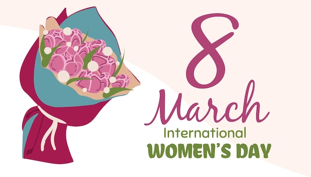 International Women s Day Banner flyer for March 8