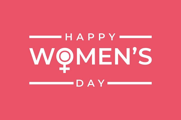 Vector international women's day banner