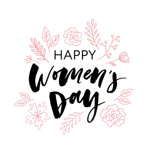 International women's day greeting card