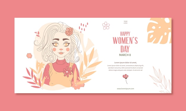 International women's day hand drawn illustration