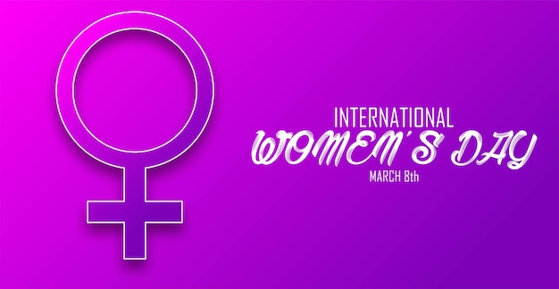 International women's day March 8th vector illustration