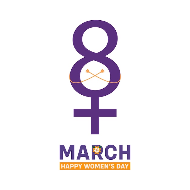 International Women's Day social media post. Happy Women's Day 2023 poster in vector.