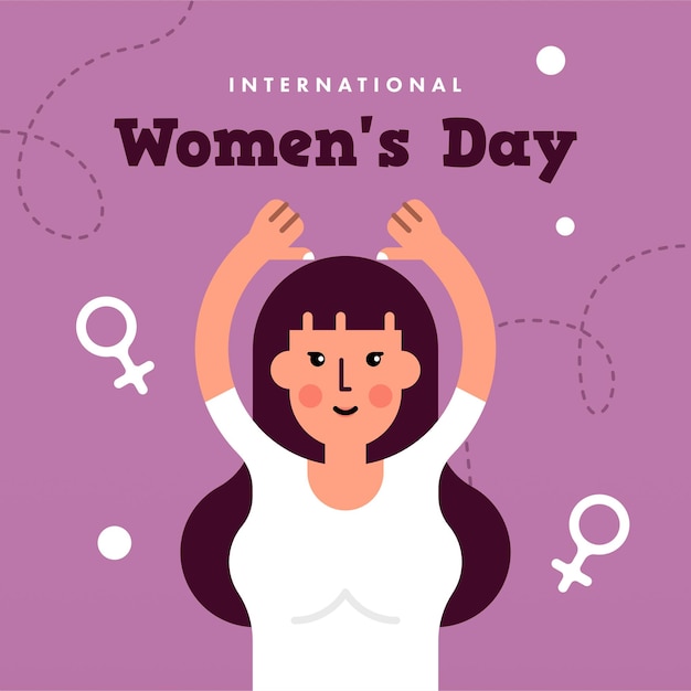 international womens day background illustration