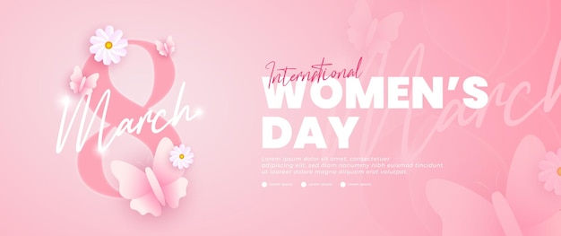 International womens day banner design