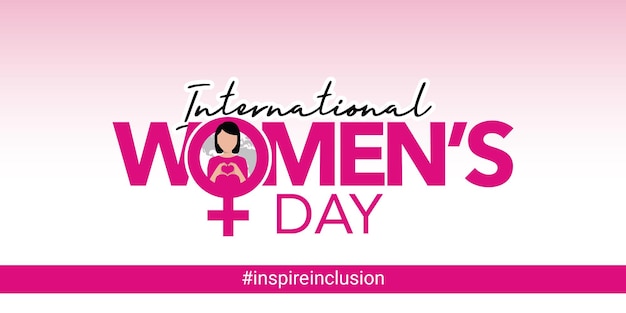 International Womens Day concept poster 2024 Womens Day campaign theme InspireInclusion Female