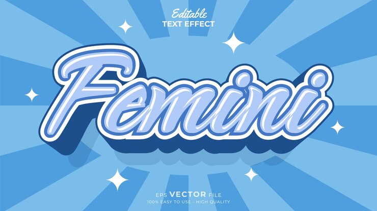 International Womens Day Editable text effect template