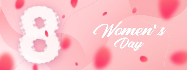 Vector international womens day floral illustration march 8 social media post web banner