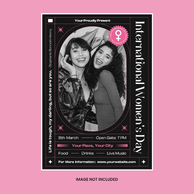 international womens day flyer template