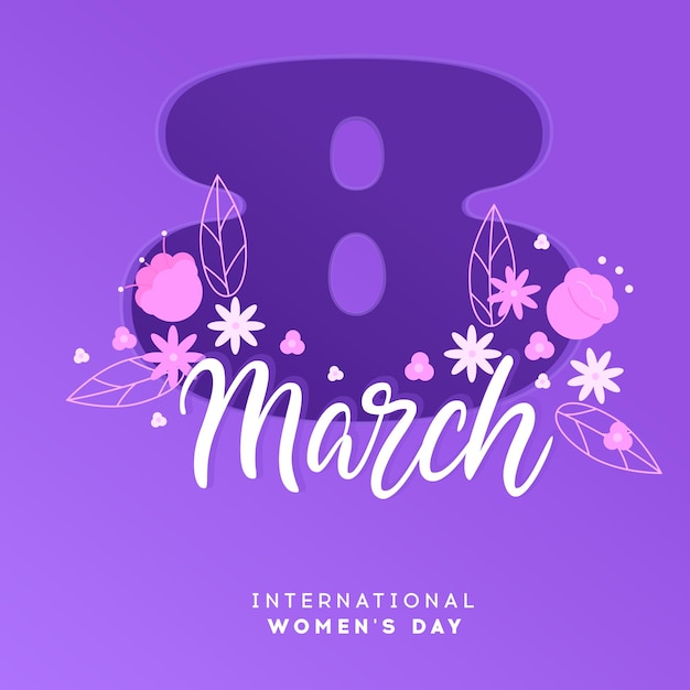 International womens day greeting card