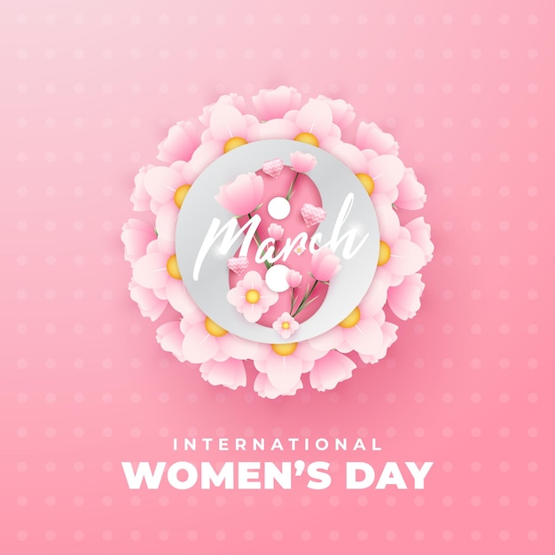 International womens day greeting design