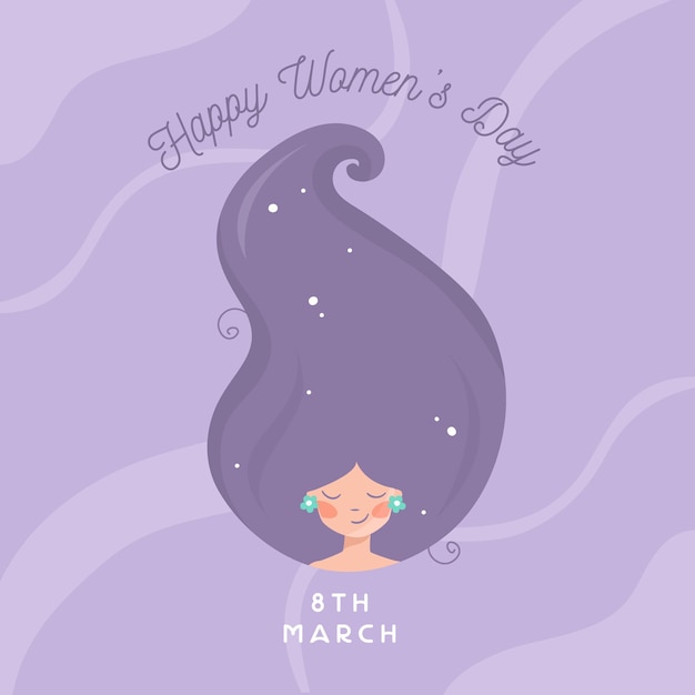 International womens day hand drawn  Vector