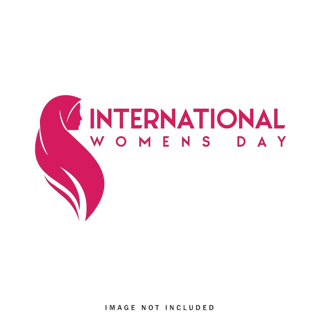 ベクトル 国際女性の日 イラスト ロゴデザイン