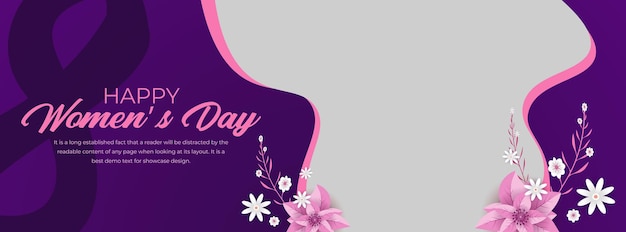 Vector international womens day illustration march 8 womens day banner or background template