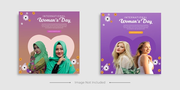 International womens day instagram posts collection