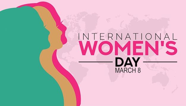 Vector international womens day is observed every year in march