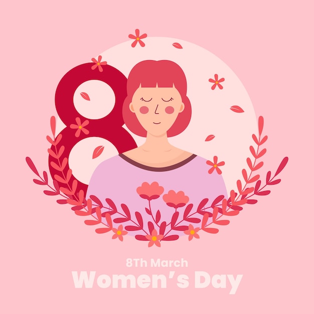 International womens day poster design template