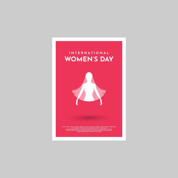 International womens day poster vector illustration design