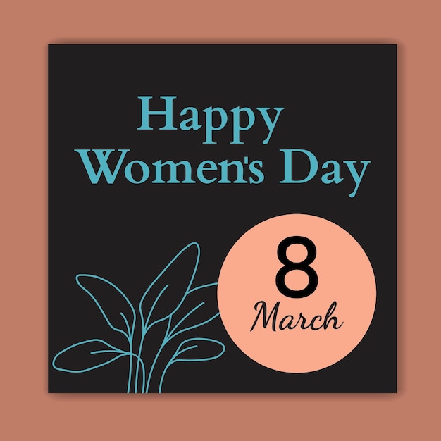 international womens day unique social media template